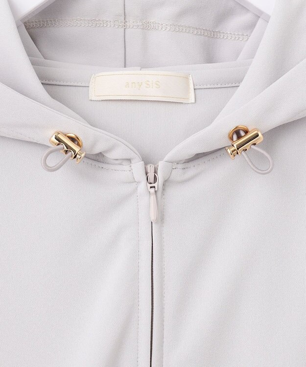 ANY SIS 【UVカット・接触冷感】ラッシュガード パーカー ライトグレー