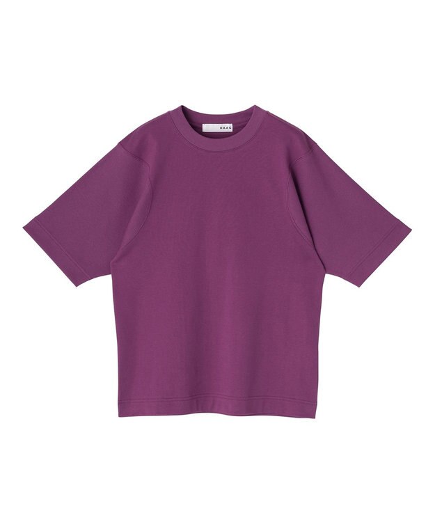 HAAG スマイルコットン SHORT SLEEVE SHIRTS Tシャツ パープル