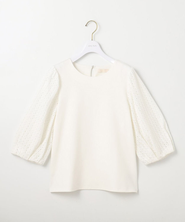 ANY SIS S レースコンビ カットソー オフ