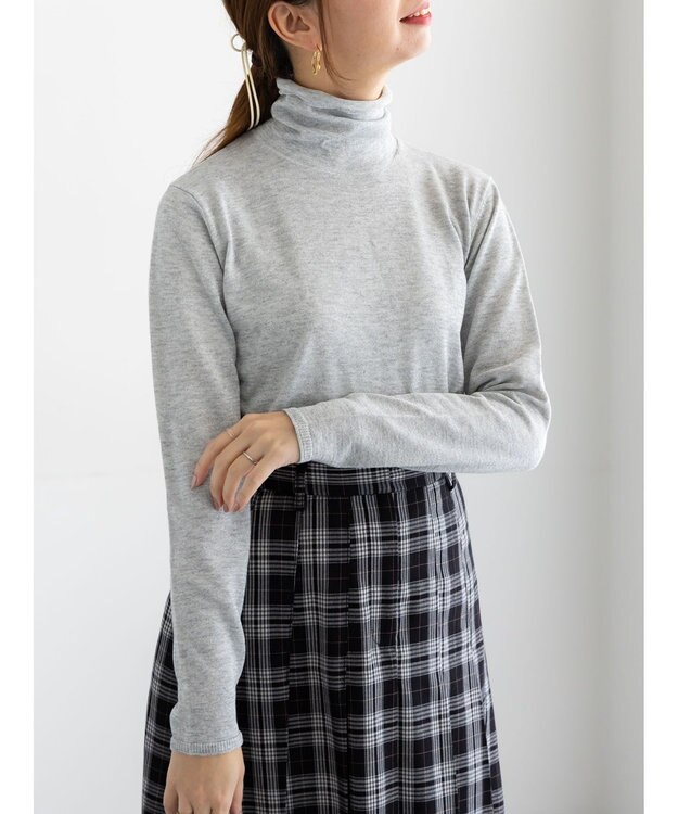 Te chichi ライトタートルニット シルバー