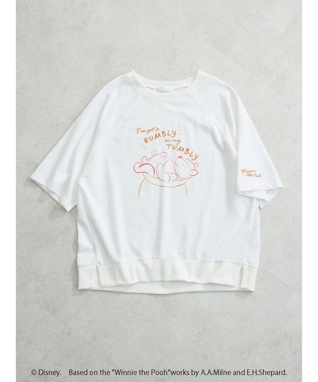 Green Parks Ｗｉｎｎｉｅ　ｔｈｅ　Ｐｏｏｈ／７分袖プルオーバーⅡ White