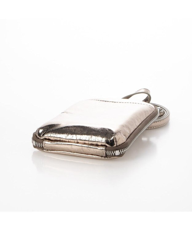 UNBILLION cachecache メタリックマルチミニショルダー ダークシルバー