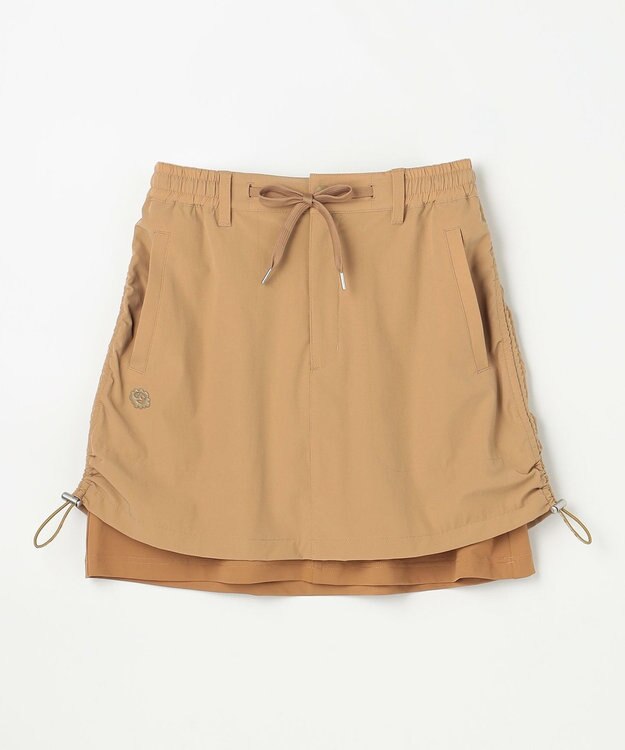 PW CIRCULUS 【蓄熱裏地】【WOMEN】バイカラースカート ゴルフウェア レディース ベージュ系