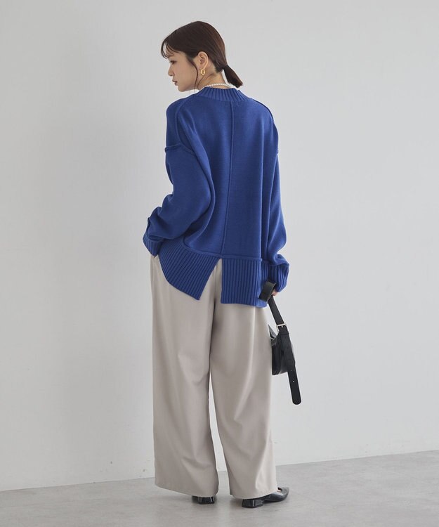 earth music&ecology ゆるとろパンツ Gray Beige