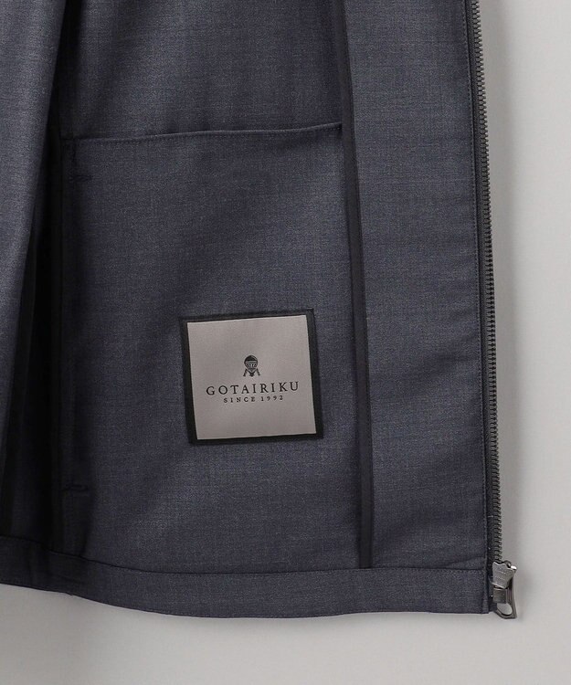 GOTAIRIKU カジュアルセットアップ対応【洗える/ストレッチ】YUNSA ライトパーカ グレー系