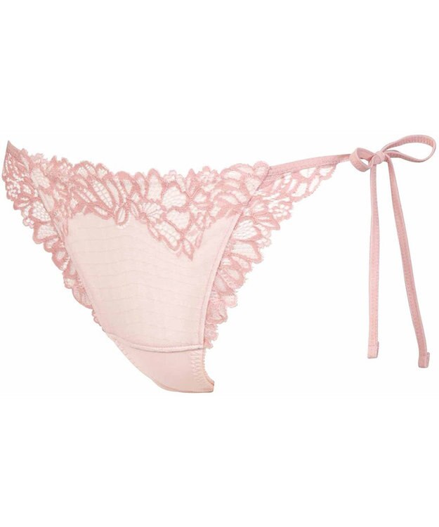 WACOAL Ｔバック ショーツ 【リボンブラ 脇すっきり】 BRB433とペア はきこみ丈あさめ バックのかぶりが広め ソング レディース PRA433 /ワコール シェルピンク