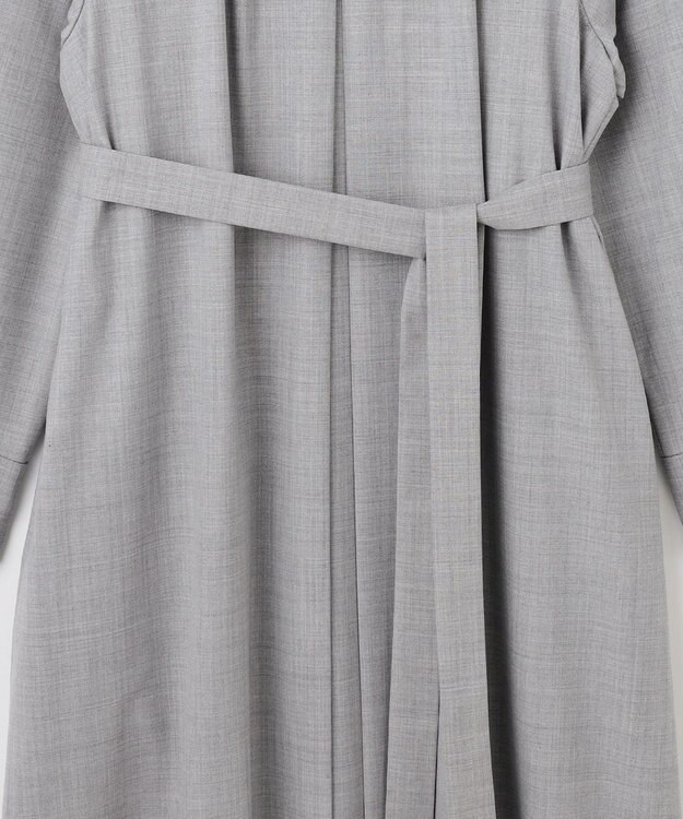 自由区 【洗える】ウーステッドトロ ワンピース ライトグレー