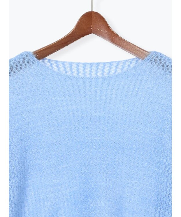 Te chichi 【泉 里香さん着用・Oggi.jp10/23掲載】キャットヤーンメッシュニット ブルー