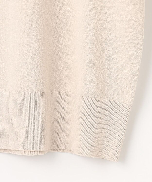 23区 S 【洗える】レーヨンポリエステルストレッチ 5分袖 カーディガン ベージュ系