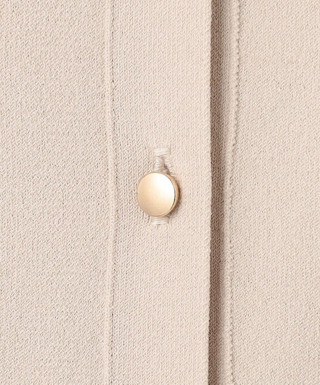 23区 S 【洗える】レーヨンポリエステルストレッチ 5分袖 カーディガン ベージュ系