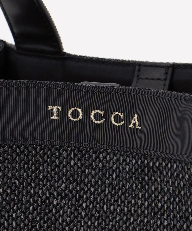 TOCCA SIDE RIBBON BASKET かごバッグ ブラック系