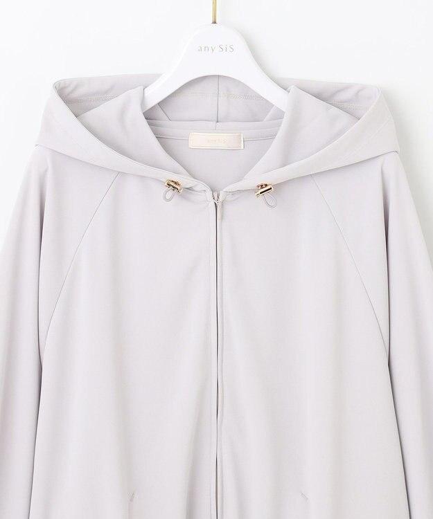 ANY SIS 【UVカット・接触冷感】ラッシュガード パーカー ライトグレー