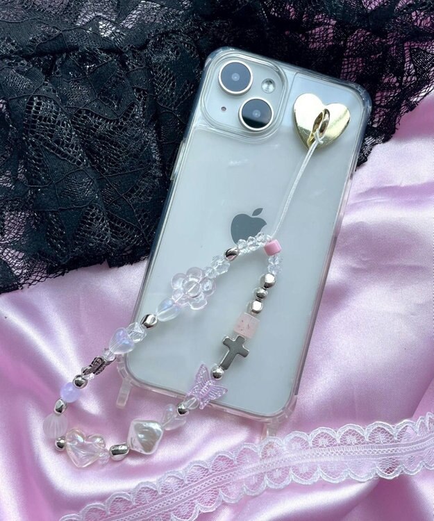 WEGO ビーズストラップキーホルダーG 柄1