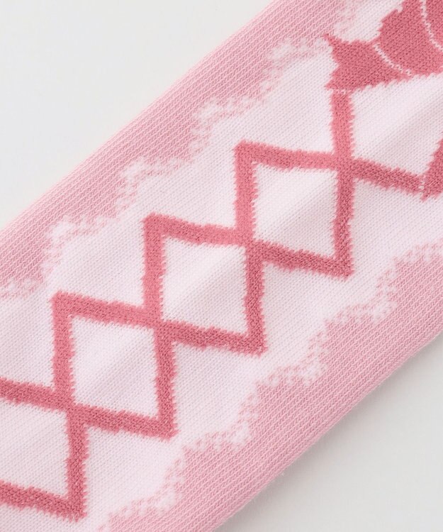 ANY KIDS ハイソックス（レースアップ風） ピンク