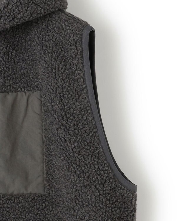 J.PRESS YORK STREET 【UNISEX】リバーシブル ボアベスト グレー系
