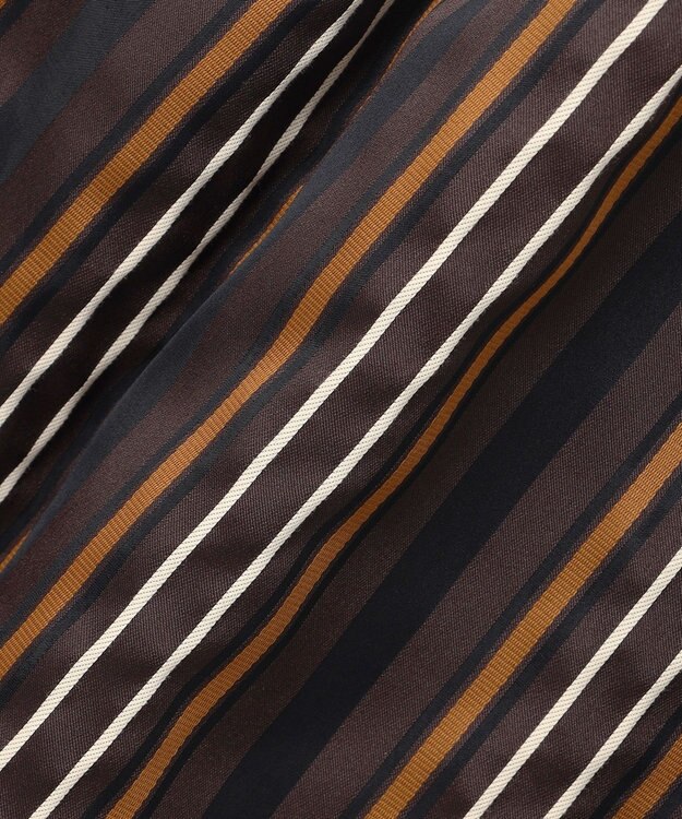 自由区 マルチストライプジャカード スカート ブラウン系