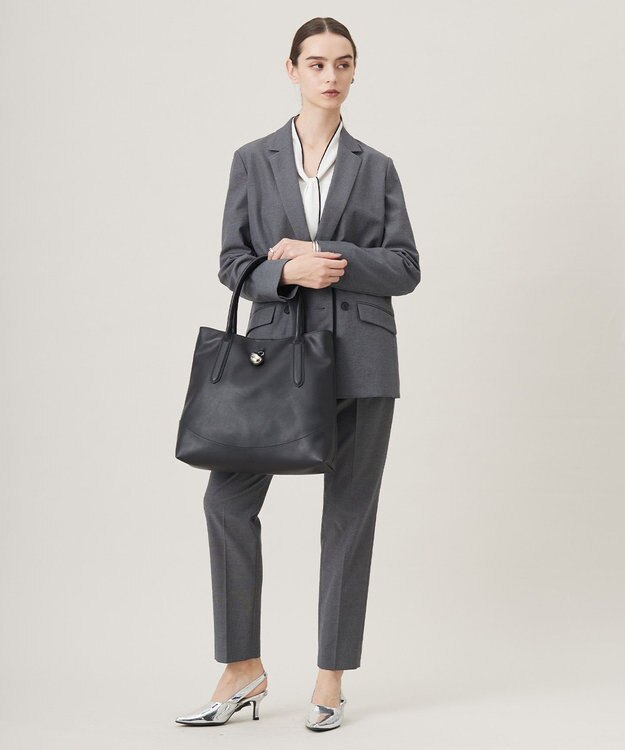 ICB 【A4サイズ収納可】モチーフトートバッグ ブラック系