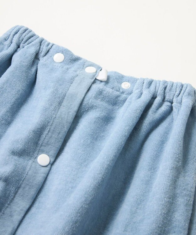 OP／FILA 【FILA】ブランドロゴ綿ガーゼ巻きタオル サックス