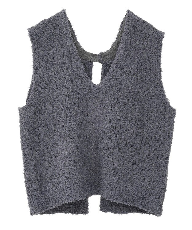 AMERICAN HOLIC テープヤーンバックシャンベスト Charcoal Gray