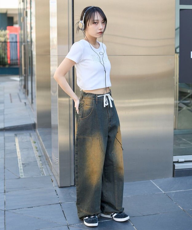 WEGO ラインストーンチビリブT ホワイト