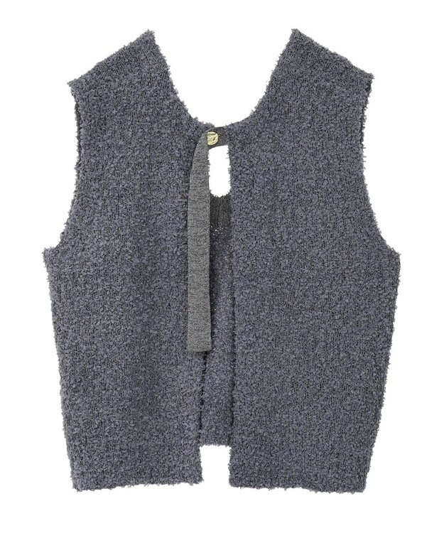 AMERICAN HOLIC テープヤーンバックシャンベスト Charcoal Gray