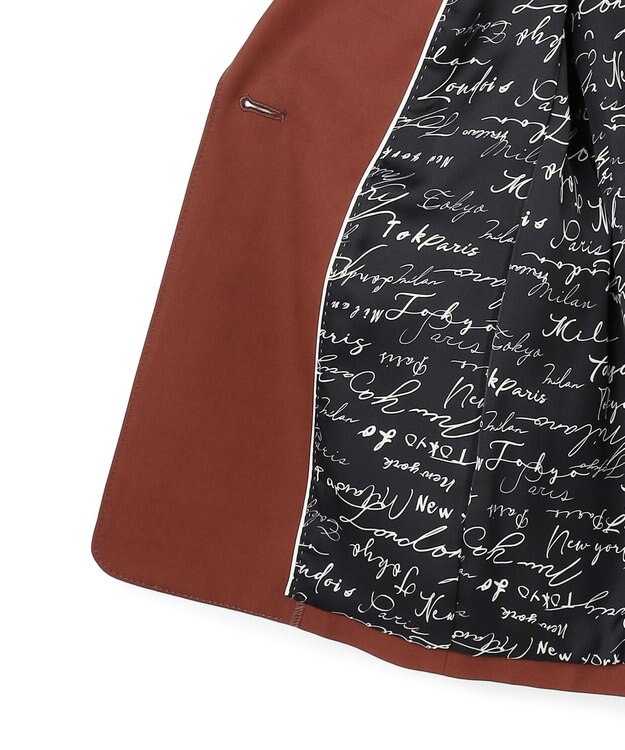 ICB 【30th ANNIVERSARY】ヴィスコースウールツイル ピークドラペルジャケット マホガニー系