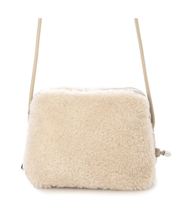 UNBILLION カシュカシュ cachecache / フェイクボアミニショルダー アイボリー