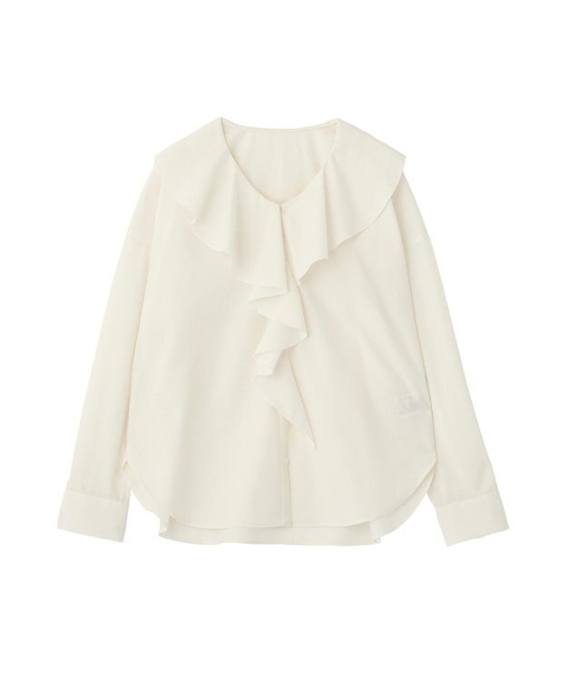 AMERICAN HOLIC 【イージーケア】ラッフルブラウス Ivory