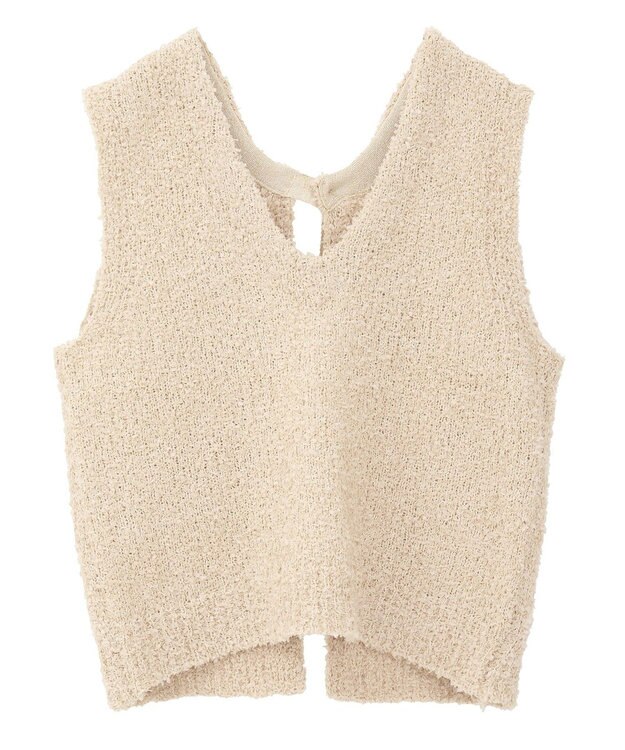 AMERICAN HOLIC テープヤーンバックシャンベスト Beige