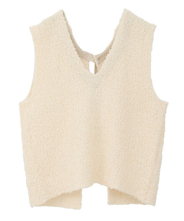 AMERICAN HOLIC テープヤーンバックシャンベスト Ivory