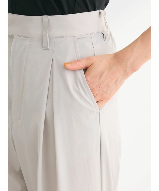 Green Parks ・ＥＬＥＮＣＡＲＥ　ＤＵＥ　ナイロンタックカーブパンツ Light Gray