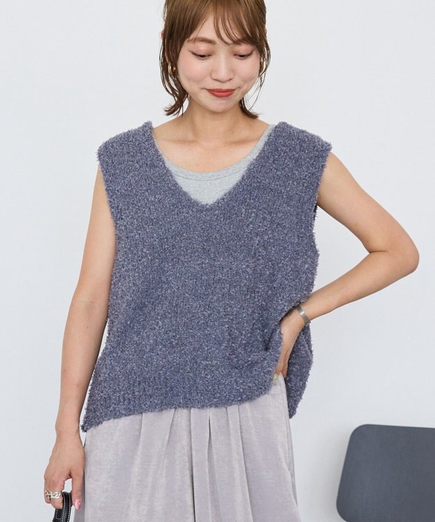 AMERICAN HOLIC テープヤーンバックシャンベスト Charcoal Gray