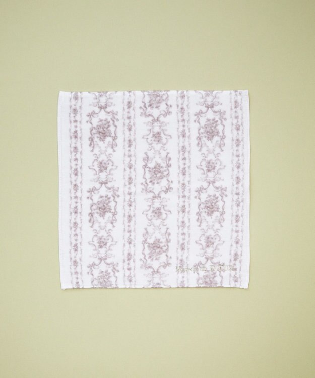 Maison de FLEUR トワルドジュイ調プリントタオルハンカチ Grayish Pink