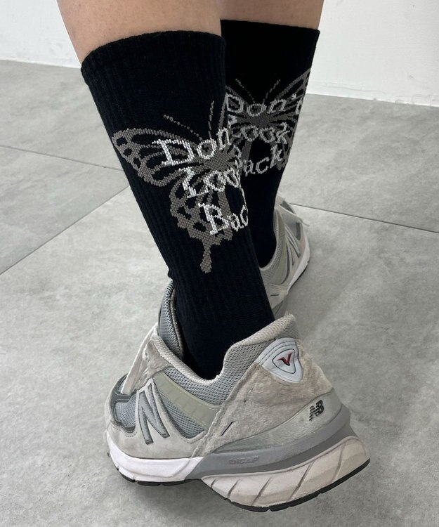 WEGO バックデザインソックス（R） ブラック