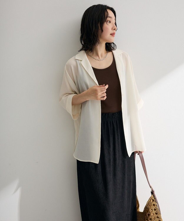 Green Parks ヘンリーネックタンクトップ Brown
