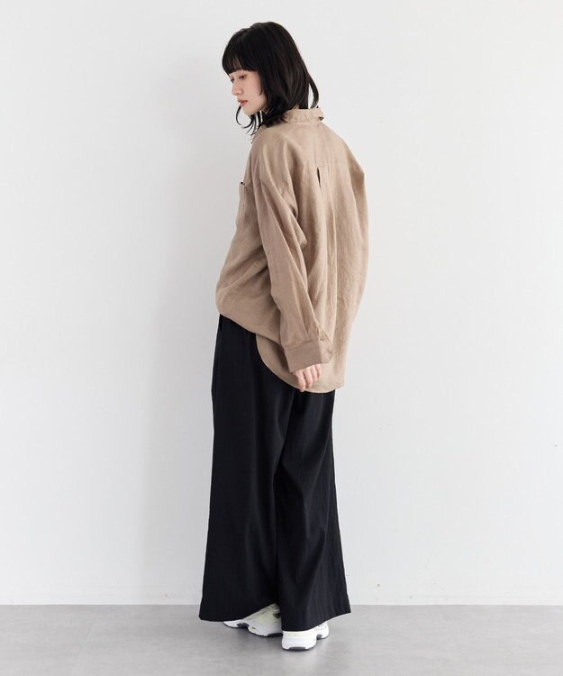 YECCA VECCA 3wayフレンチリネンシャツ White