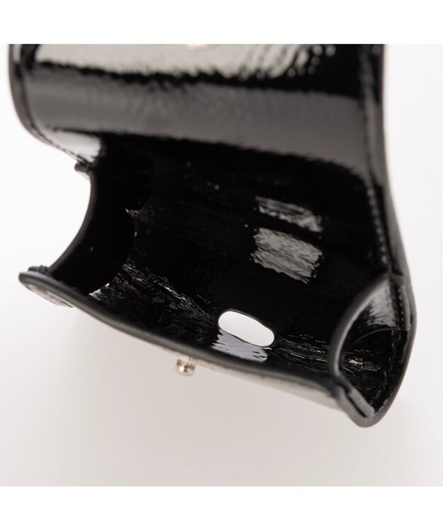 UNBILLION カシュカシュ cachecache / エナメル調中型ボストン ブラック