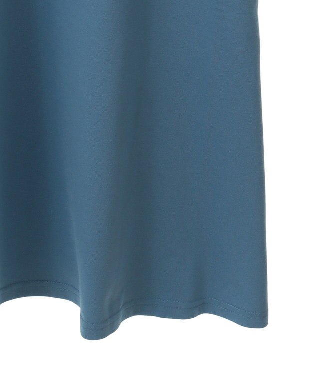 Green Parks ＳＥＴ２点ベスト＋配色ステッチワンピース Light Blue