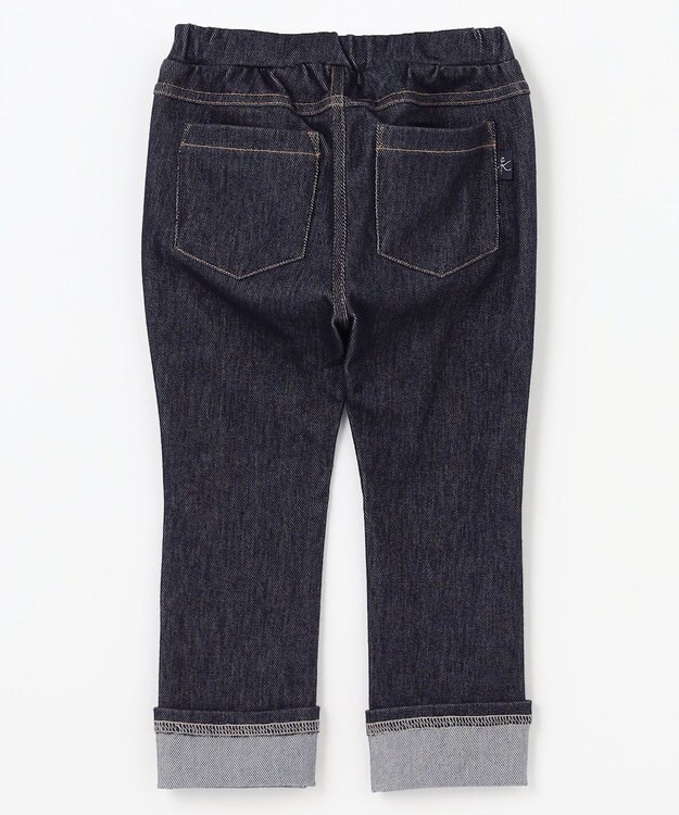 組曲 KIDS 【80-100㎝】デニムニット パンツ ネイビー系