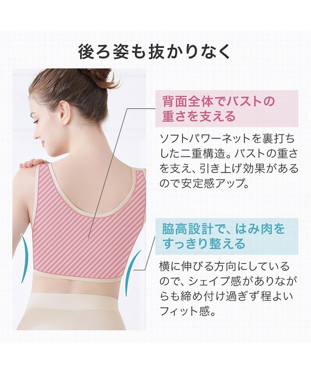 BRADELIS New York 【BRADELIS NewYork peace】　きゅっとバストアップブラ23 ブラック