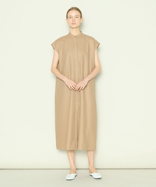 JOSEPH 【洗える】ボイルコットン　ドレス Frozen Mocha