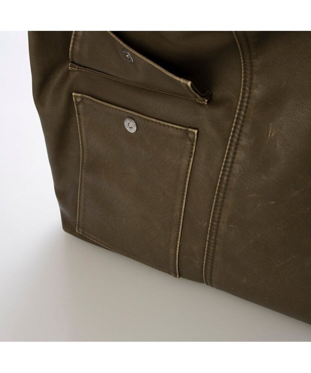 UNBILLION カシュカシュ cachechche / ウォッシュ加工ベルトショルダー カーキ