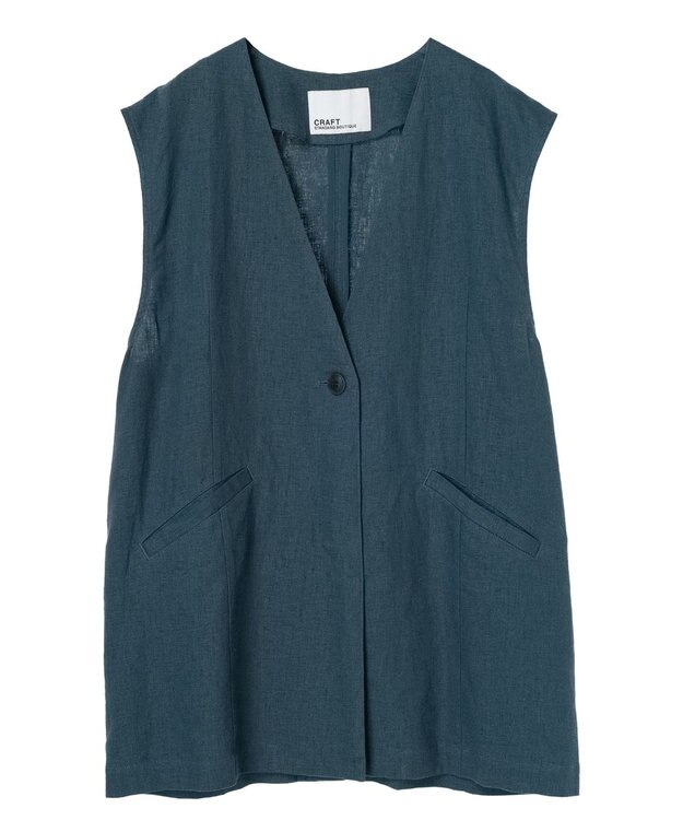 CRAFT STANDARD BOUTIQUE 【キナリノ別注】リネンレーヨンジレベスト Ivory