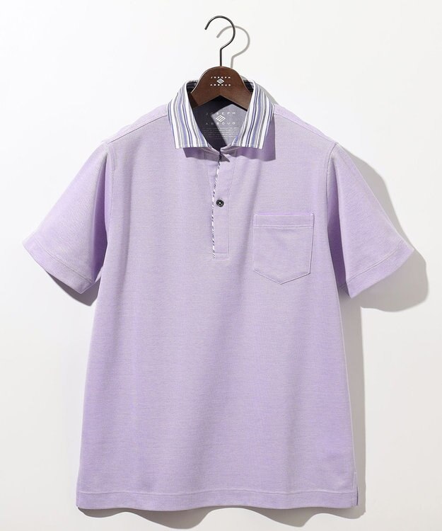 JOSEPH ABBOUD 【愛されて20年！オーガニックコットン使用】ダディ ポロシャツ ライラック系
