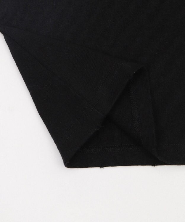 WEGO 【ユニセックス着用ITEM】ダメージアップリケグラフィックT（SS） ブラック