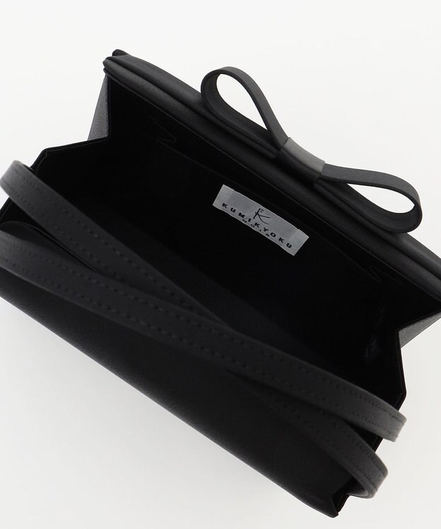 組曲 NOIR インナーマグネット リボンバッグ ブラック系