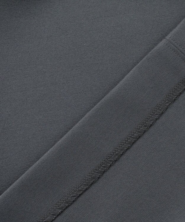 ICB L 【WEB限定・洗える】ストレッチポンチ ドッキングワンピース ダルブルー系