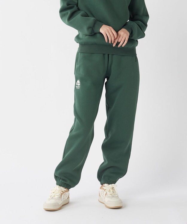 OP／FILA 【Kappa】シンプルロゴ ユニセックススウェットパンツ ライトグリーン