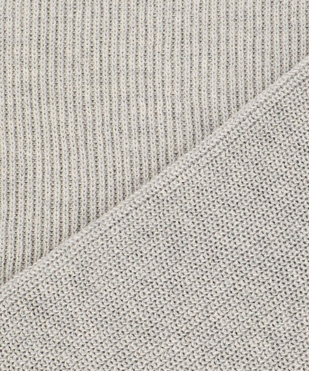 J.PRESS YORK STREET 【UNISEX】コットンベーシック カーディガン ライトグレー系