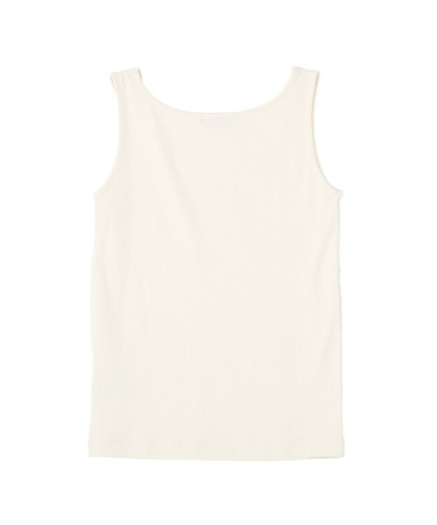 Green Parks 機能付テレコリブタンクトップ Ecru